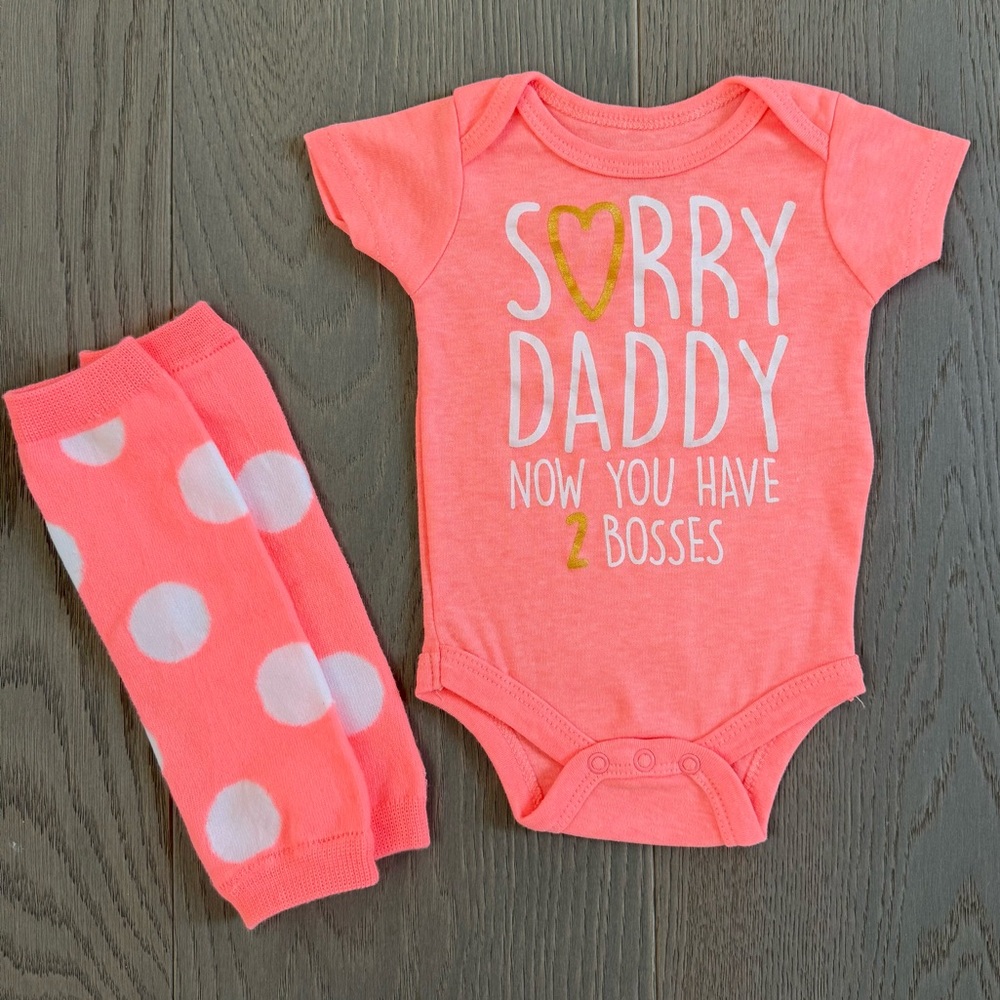Pink Baby Onesie and Leg Warmers Set from Baby Starters